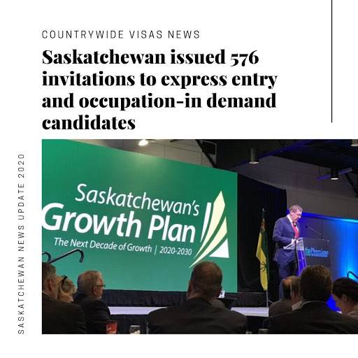 Saskatchewan issued 576 invitations to express entry and occupation-in demand candidates