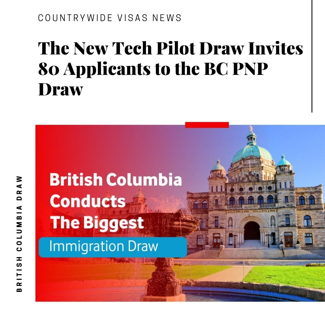The New Tech Pilot Draw Invites 80 Applicants to the BC PNP Draw