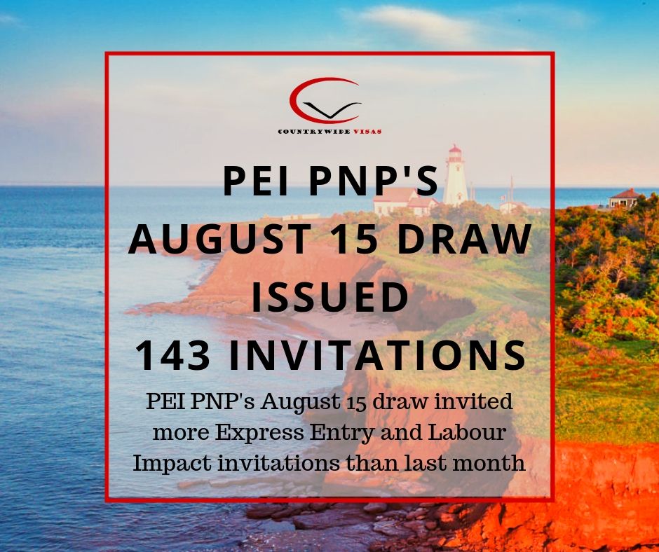 PEI PNP express entry draw august 2019